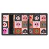 Set of Funny Pig Faces Trifold Wallet for Men Women Portable Slim Purse Zip Closure Pocket Wallet view 4