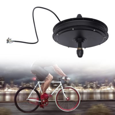 KONKENIE 48V 1000W Rear Wheel Hub Motor 38-55km/h E-Bike Brushless Gearless Motor Rear Wheel Hub Motor Conversion for DIY Electric Bicycle Engine Converting Assembling,5.31" Dropout,Black (48V 1000W)