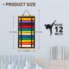 Winartton 12Belts Karate Belt Display Rack with Bamboo Frame, Felt Taekwondo Belt Display, Martial Art Belt Display Holder for Martial Art Learner, Not Easily Deformed Surprise Choice (Stud Included) view 2