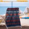 LOGOVISION Syracuse University, 30"x60" Ugly Christmas Towel Beach Towel view 2