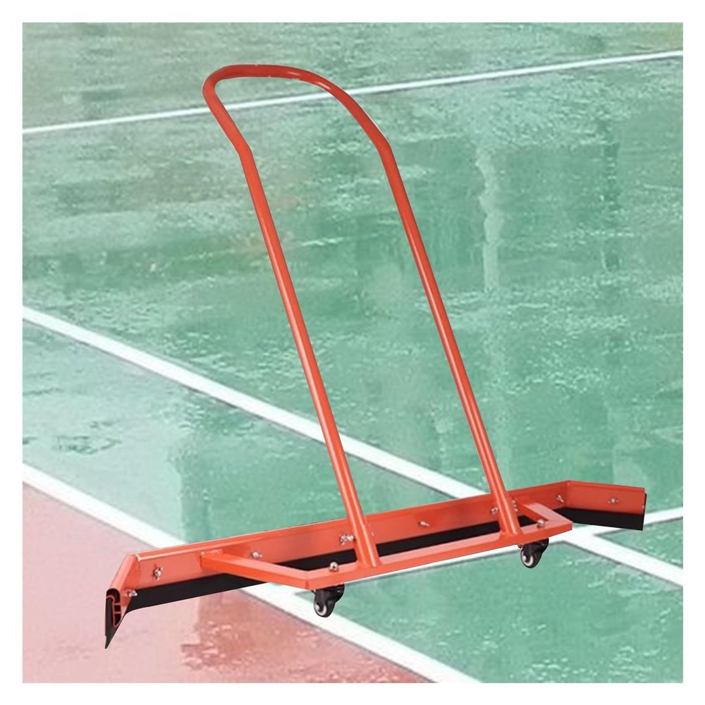 YXXSDP Rain Shuttle Tennis Court Squeegee to Remove Water, Professional Heavy Duty Squeegee Broom/Sweep Tennis Brush, Aluminum Floor Surface Water Pusher for School (Color : Orange)