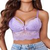 Avidlove Womens Camisoles with Lace Bustier Lingerie Fitness Casual Basic Crop Tops (Violet, Small) view 1