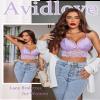 Avidlove Womens Camisoles with Lace Bustier Lingerie Fitness Casual Basic Crop Tops (Violet, Small) view 4