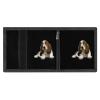 Basset Hound Trifold Wallet for Men Women Portable Slim Purse Zip Closure Pocket Wallet view 4