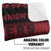 Rutgers University Blanket, 50"x60" Ugly Christmas Blanket Silky Touch Sherpa Back Super Soft Throw Blanket view 3