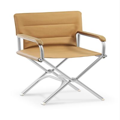FORMA MARINE High End Folding Aluminum Boat Chair Teak Armrest Brown Padded ASTRON A6000UNIBRT