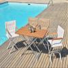 FORMA MARINE High End Folding Aluminum Boat Chair Teak Armrest Brown Padded ASTRON A6000UNIBRT view 2