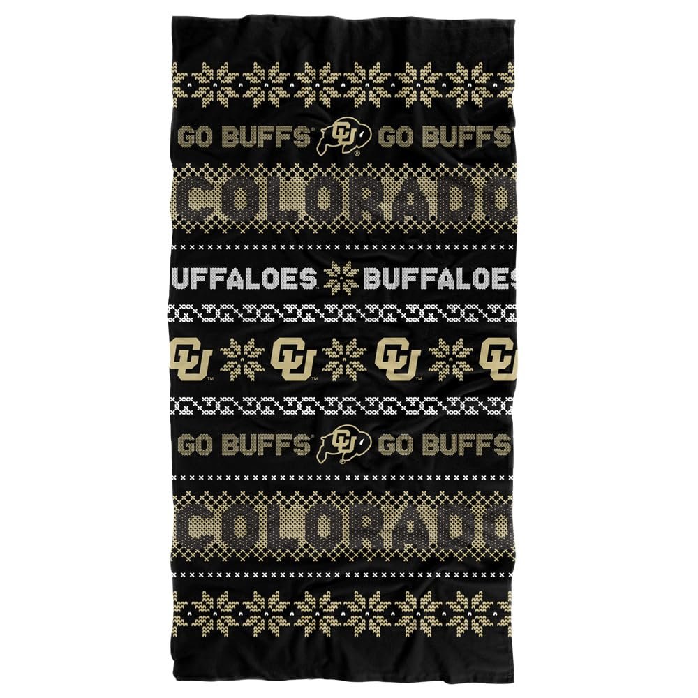 LOGOVISION University of Colorado, 30"x60" Ugly Christmas Towel Beach Towel
