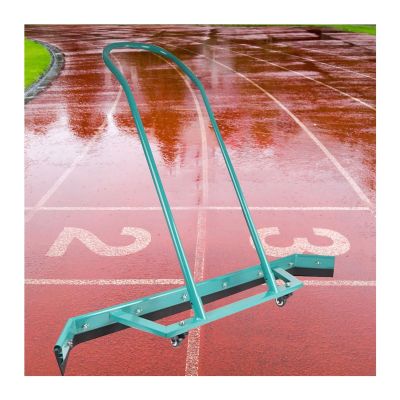YXXSDP Tennis Court Squeegy 53 Inch w/Rubber Blade & Wheels, Commercial Floor Water Remover Broom/Rain Sweep, Tennis Court Equipment Accessories, Easy to Install (Color : Green)