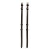 ExionPro Exion Replacement Cheek Pieces for Horse English Bridle | Hook Fastening | 4/8" (13mm) Leather | Matching Stitching | Vegetable-Tanned Leather | Durable Stainless Steel Buckles view 1