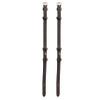 ExionPro Exion Replacement Cheek Pieces for Horse English Bridle | Hook Fastening | 4/8" (13mm) Leather | Matching Stitching | Vegetable-Tanned Leather | Durable Stainless Steel Buckles view 3