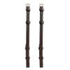 ExionPro Exion Replacement Cheek Pieces for Horse English Bridle | Hook Fastening | 4/8" (13mm) Leather | Matching Stitching | Vegetable-Tanned Leather | Durable Stainless Steel Buckles view 4