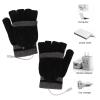 Pilipane Heated Gloves for Men Wome, USB Heated Knitting Gloves, Outdoor Indoor Hand Warmer Glove Liners Full and Half Fingers Design for Winter Comfort view 2