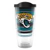 Tervis NFL Jacksonville Jaguars - Hype Stripes Made in USA Double Walled Insulated Tumbler Travel Cup Keeps Drinks Cold & Hot, 24oz, Classic view 1