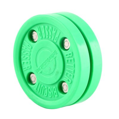 NDNCZDHC Outdoor Hockey Puck, Portable Ice Hockey Green Mini Ice Hockey Pucks for Daily Training Roller Skating