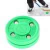 NDNCZDHC Outdoor Hockey Puck, Portable Ice Hockey Green Mini Ice Hockey Pucks for Daily Training Roller Skating view 3