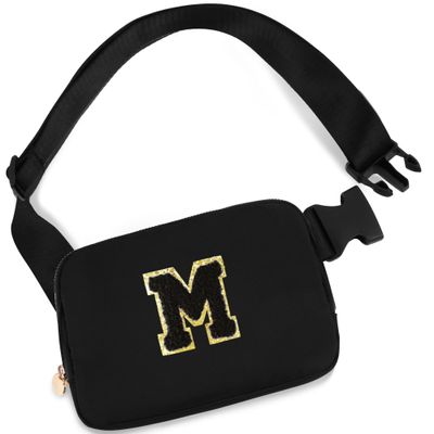 Uygafly Fashion Waist Packs Cute Teen Trendy Stuff Travel Essentials - Birthday Gifts for 6 7 8 9 10 11 12 13 Year Old Girl,Belt Bag for Women Girls Fanny Pack Crossbody Bags for Kids | Black,M
