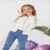 GRACE KARIN Ivory Sweater Cardigan for Girls Long Sleeve Cable Knit Kids Button Front Cropped Sweaters Size 10 view 3