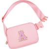 Uygafly Gifts for Girls 3 4 5 6 7 8 9 10 11 12 Year Old Teens Kids Daughter Sister Gifts for Women Her - Fanny Pack Belt Bag Cute Stuff for Girls Women Teen Trendy Crossbody Bags | Peach,A view 1