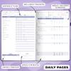 Clever Fox Fitness & Food Journal PRO  Daily Workout & Meal Planner for Women & Men  Exercise & Weight Loss Diary Notebook, 7.3x10.4 (Purple) view 3