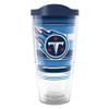Tervis NFL Tennessee Titans - Hype Stripes Made in USA Double Walled Insulated Tumbler Travel Cup Keeps Drinks Cold & Hot, 24oz, Classic view 1