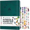 Clever Fox Fitness & Food Journal PRO  Daily Workout & Meal Planner for Women & Men  Exercise & Weight Loss Diary Notebook, 7.3x10.4 (Dark Teal) view 1