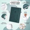 Clever Fox Fitness & Food Journal PRO  Daily Workout & Meal Planner for Women & Men  Exercise & Weight Loss Diary Notebook, 7.3x10.4 (Dark Teal) view 2