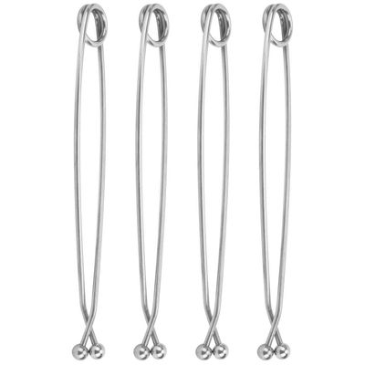 Mrisata Fish Mouth Spreader Fish Hook Remover Fishing Hook Remover Fishing Tool Accessory 4pcs Stainless Steel Fish Brace Mouth Spreader Hanger Hook Holder Remover Tool Accessory, Mrisata7fru32oegx