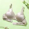 100% Mulberry Silk Bra Thin Ultra Soft Cup Bra Women's Wireless Everyday Bralette Full Coverage Breathable Lingerie Top (Color : Skin, Size : 80/36AB) view 2