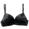 100% Mulberry Silk Bra Thin Ultra Soft Cup Bra Women's Wireless Everyday Bralette Full Coverage Breathable Lingerie Top (Color : Black, Size : 90/40AB)