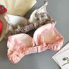 100% Mulberry Silk Bra Thin Ultra Soft Cup Bra Women's Wireless Everyday Bralette Full Coverage Breathable Lingerie Top (Color : Pink, Size : 85/38AB) view 4
