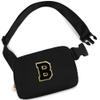 Uygafly Bridesmaid Gifts Wedding Day - Bridesmaid Proposal Gift,Bridal Shower Gifts,Maid of Honor Gifts,Bachelorette Party Decorations Favors,Initial Belt Bag Crossbody Bag Fanny Pack | Black,Black B view 1