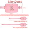 Uygafly Personalized Belt Bag for Women Girls - Fashion Mini Waist Packs with Adjustable Strap - Trendy Travel Fanny Pack Crossbody Bags with Initial Letter - Teen Gifts | Peach,R view 4