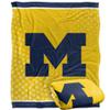 University of Michigan Blanket, 60"x80" Logo Dots Silky Touch Super Soft Throw Blanket view 1