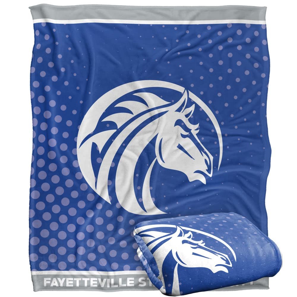Fayetteville State University Blanket, 60"x80" Logo Dots Silky Touch Super Soft Throw Blanket