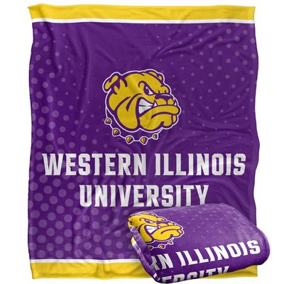 Western Illinois University Blanket, 60"x80" Logo Dots Silky Touch Super Soft Throw Blanket