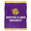 Western Illinois University Blanket, 60"x80" Logo Dots Silky Touch Super Soft Throw Blanket view 2