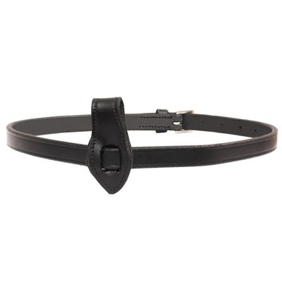 Exion Horse Flash Strap for English Bridle  Genuine Vegetable Tanned Leather Noseband Attachment  Replacement Flash Attachment for Jumping & Schooling  Black, Brown  Pony, Cob, Horse, Warmblood