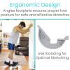 Vive Foot Rocker - Calf Stretcher for Achilles Tendinitis, Heel, Feet, Shin Splint, Plantar Fasciitis Pain Relief - Stretches Strained Leg Muscle - Ankle Wedge Stretch Improves Flexibility (Small) view 2