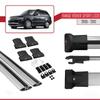 apline Compatible with Dacia Dokker (K67) 2012-2024 Fly Model Car Roof Rack Cross Bar Grey Aluminium 3 Bars view 4