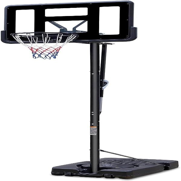 Teenagers Portable Basketball Hoop Height Adjustable Basketball Hoop Stand 7.5ft - 10ft with 44 Inch Backboard and Wheels for Adults Teens