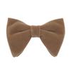 Men's Velvet Oversize Pre-tie Bowtie, Adjustable Formal Tuxedo Butterfly Big Bowties for Wedding Party Fancy Dress Costume (Light Tan) view 1