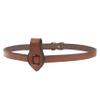 Exion Horse Flash Strap for English Bridle  Genuine Vegetable Tanned Leather Noseband Attachment  Replacement Flash Attachment for Jumping & Schooling  Black, Brown  Pony, Cob, Horse, Warmblood view 1