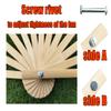 ZEBEYE Belly Dance Fan, 59" (150 cm) Long, Blue, Modern Style with Removable Rope for 'Fan Pois' Functionality view 4