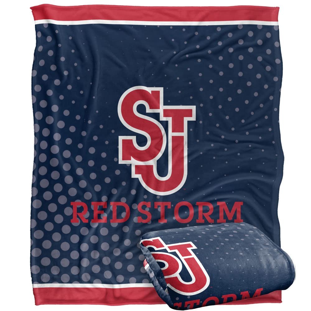 St. John's University Blanket, 60"x80" Logo Dots Silky Touch Super Soft Throw Blanket