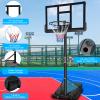 Portable Basketball Hoop Backboard System Stand Height Adjustable 6.6ft - 10ft with 44 Inch Backboard and Wheels for Adults view 3