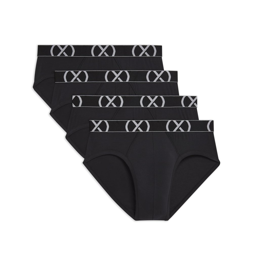 2(X)IST Men's (X) Modal 4-Pack No Show Brief