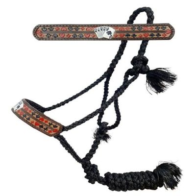 Showman "Royal Flush Woven Nylon Mule Tape Halter