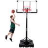 Portable Basketball Hoop & Goal, Outdoor Basketball System with 6.6-10ft Height Adjustment for Youth, Adults view 2