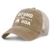 FUNGISDIN Defund The HOA Hat for Men with Design Cycling Cap Men Pigment Khaki Cycling Caps Trendy for New Driver